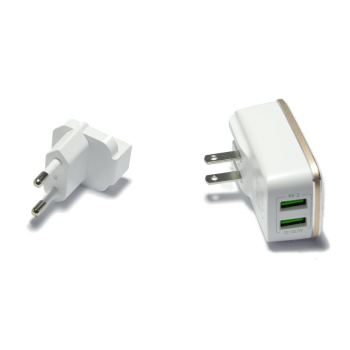 LDNIO A2204 DUAL USB 2.4A + Type-C kabel zlatni - Slika 3