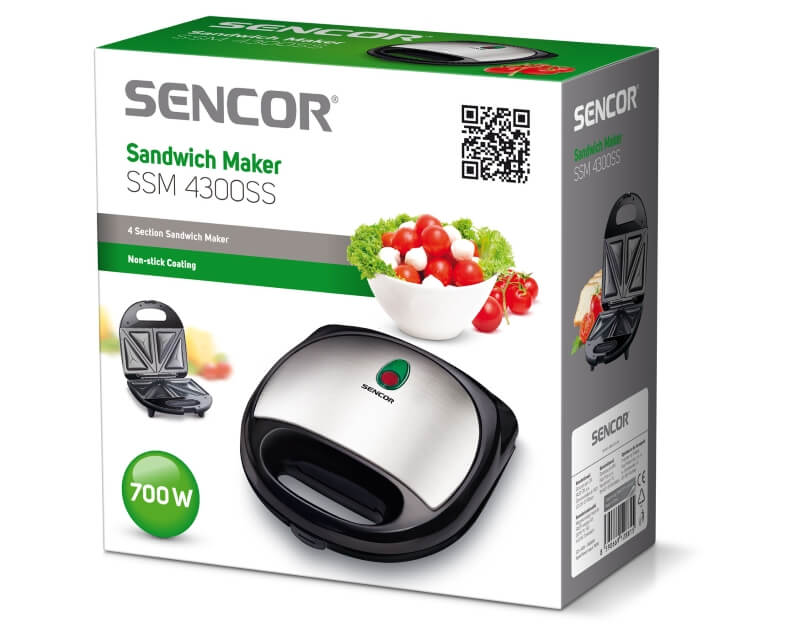 SENCOR SSM 4300SS preklopni toster - Slika 2