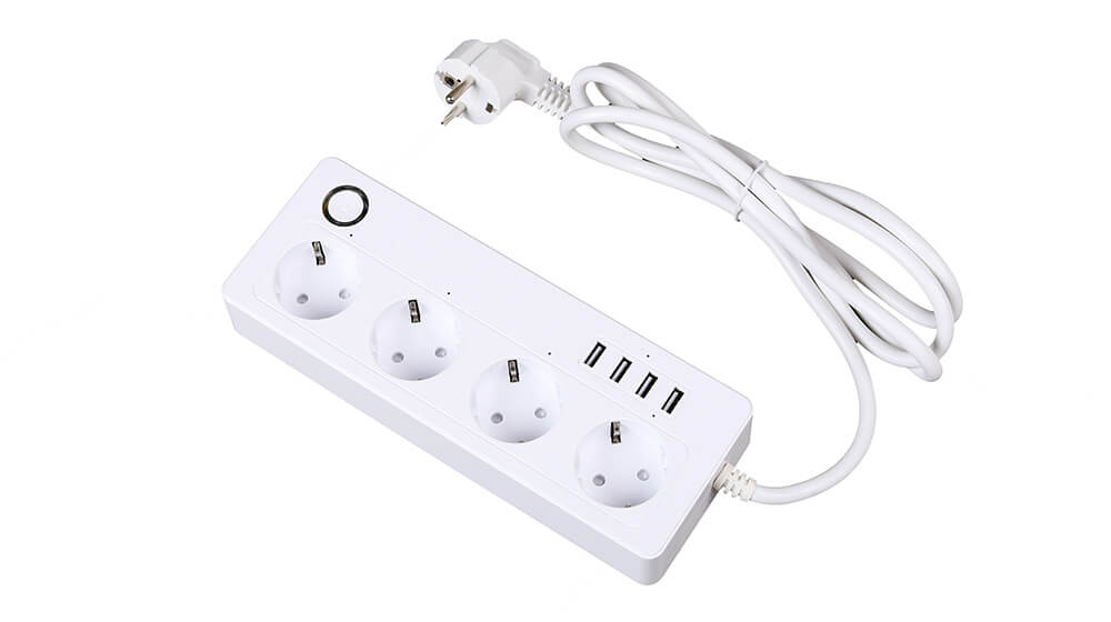 Voltaic Smart Power Strip V2 4 EU Plugs + 4 USB Plugs 3680W 16A